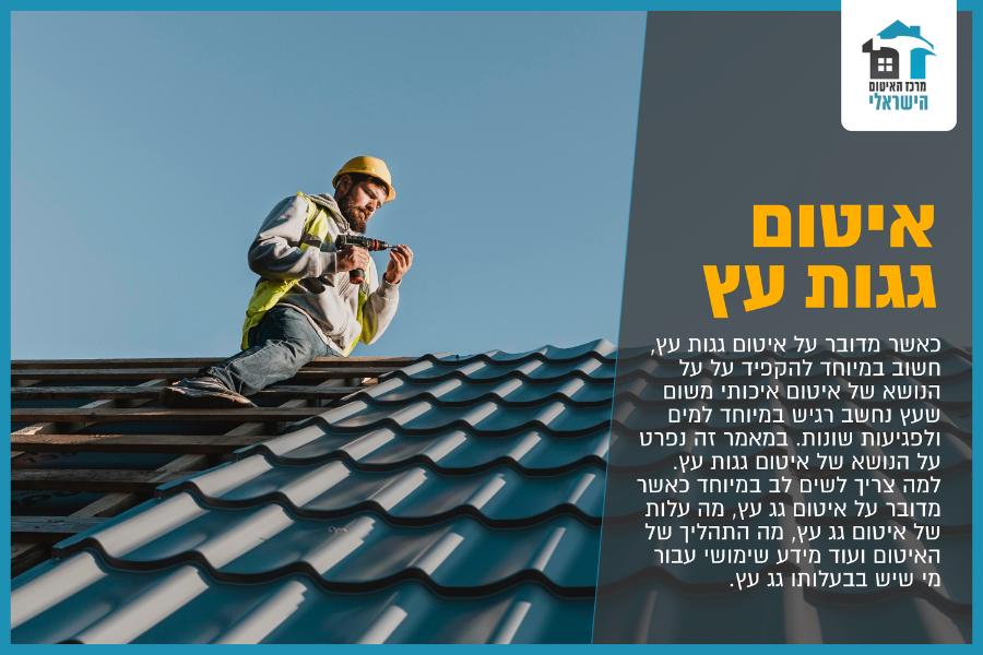 איטום גגות עץ