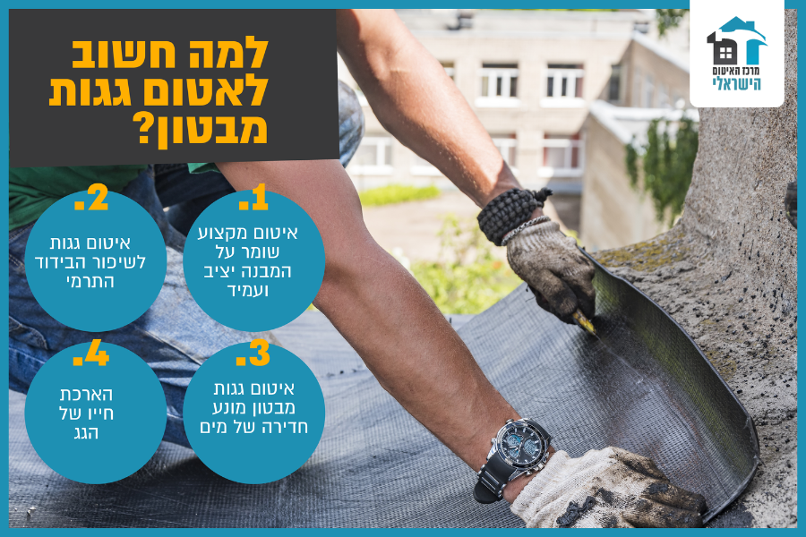 למה חשוב לאטום גגות מבטון